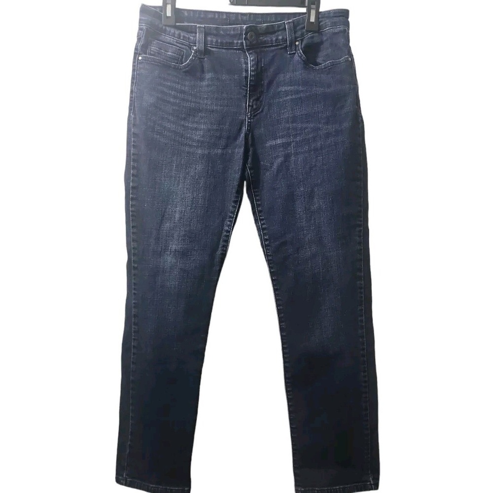 Levi's Dark Wash Denim Jeans Straight Leg Everyday Casual Comfort Size 12